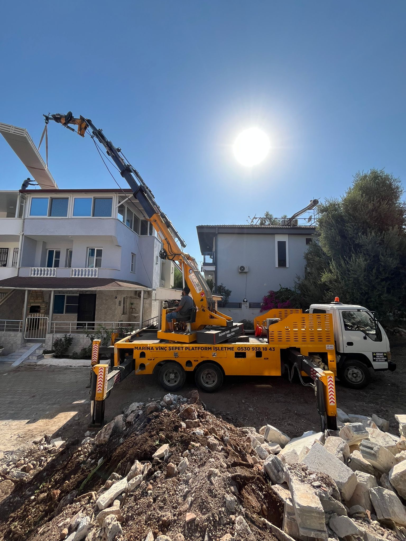 Sepetli Vinçle Güvenli Çalışma Teknikleri